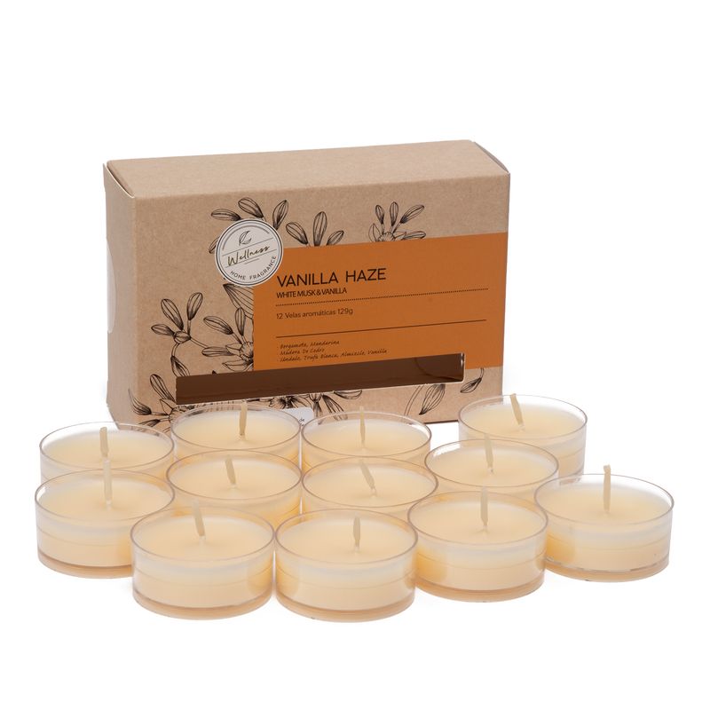 BASEMENT HOME - Set 12 Velas Tealights Aroma Vainilla Basement Home
