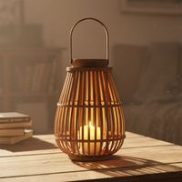 Fanal Madera 26X36 Cm Farol Adorno Decorativo