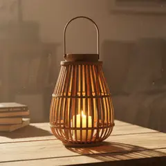 MICA - Fanal Madera 26X36 Cm Farol Adorno Decorativo