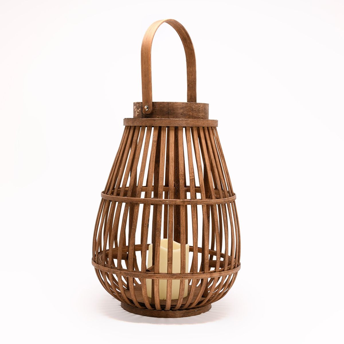 MICA - Fanal Madera 26X36 Cm Farol Adorno Decorativo Mica