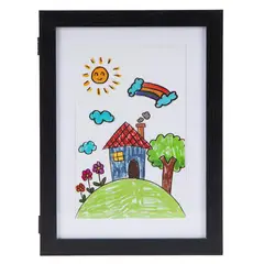 BASEMENT HOME - Marco Dibujo Niño Negro 30X36Cm