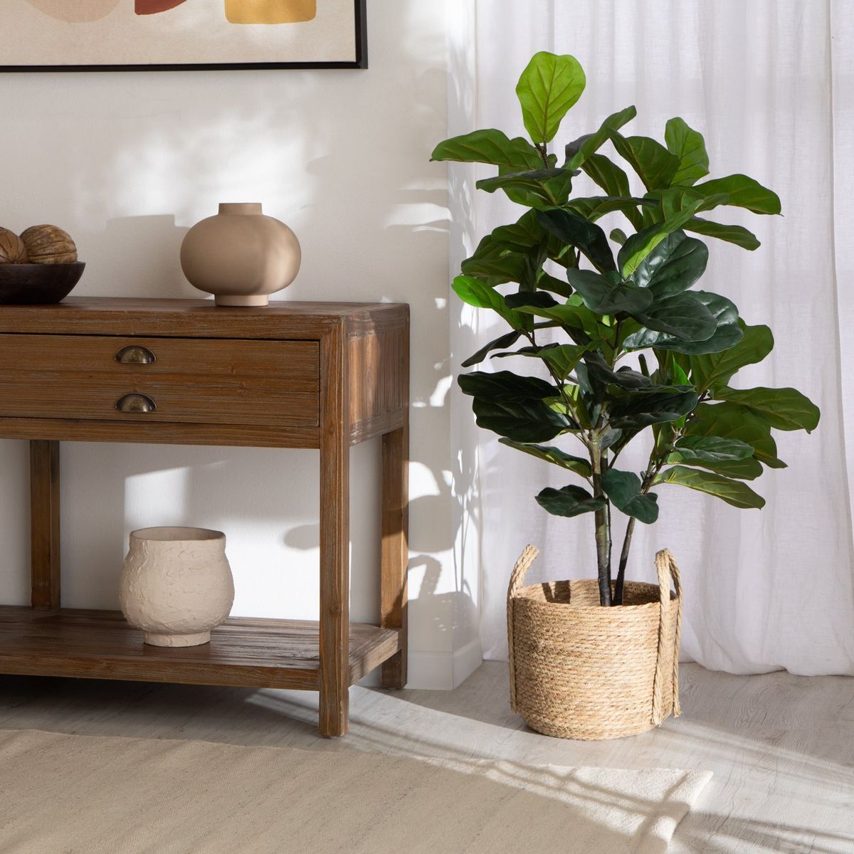 MICA - Canasto de Junco de Mar Mica Rush 31x25 cm