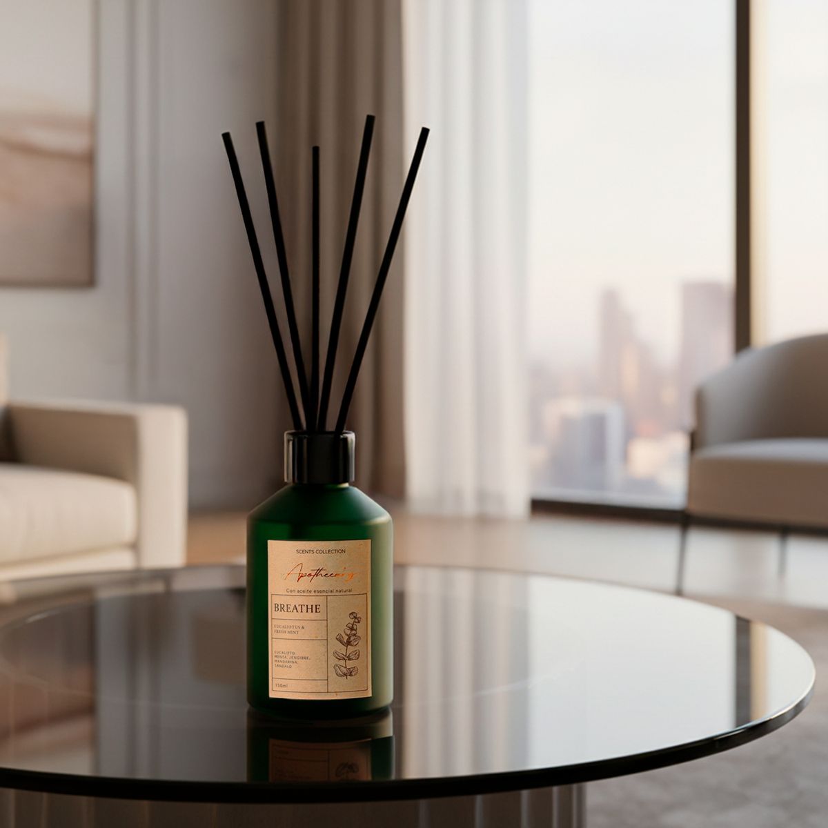 BASEMENT HOME - Difusor Con Varillas Aroma Eucaliptus y Menta Fresca 150 Ml  Basement Home