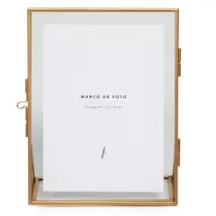 BASEMENT HOME - Marco De Foto Metal Gold 21X16 Cm