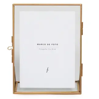 BASEMENT HOME - Marco De Foto Metal Gold 21X16 Cm