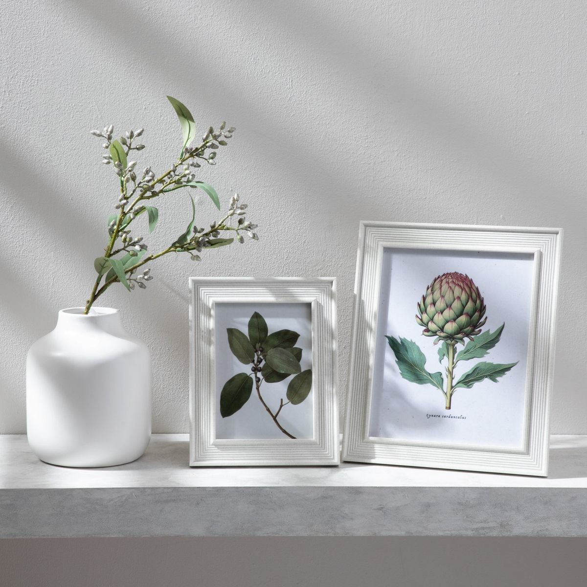 MICA - Marco de Foto Moda Blanco Adorno Decorativo Mica