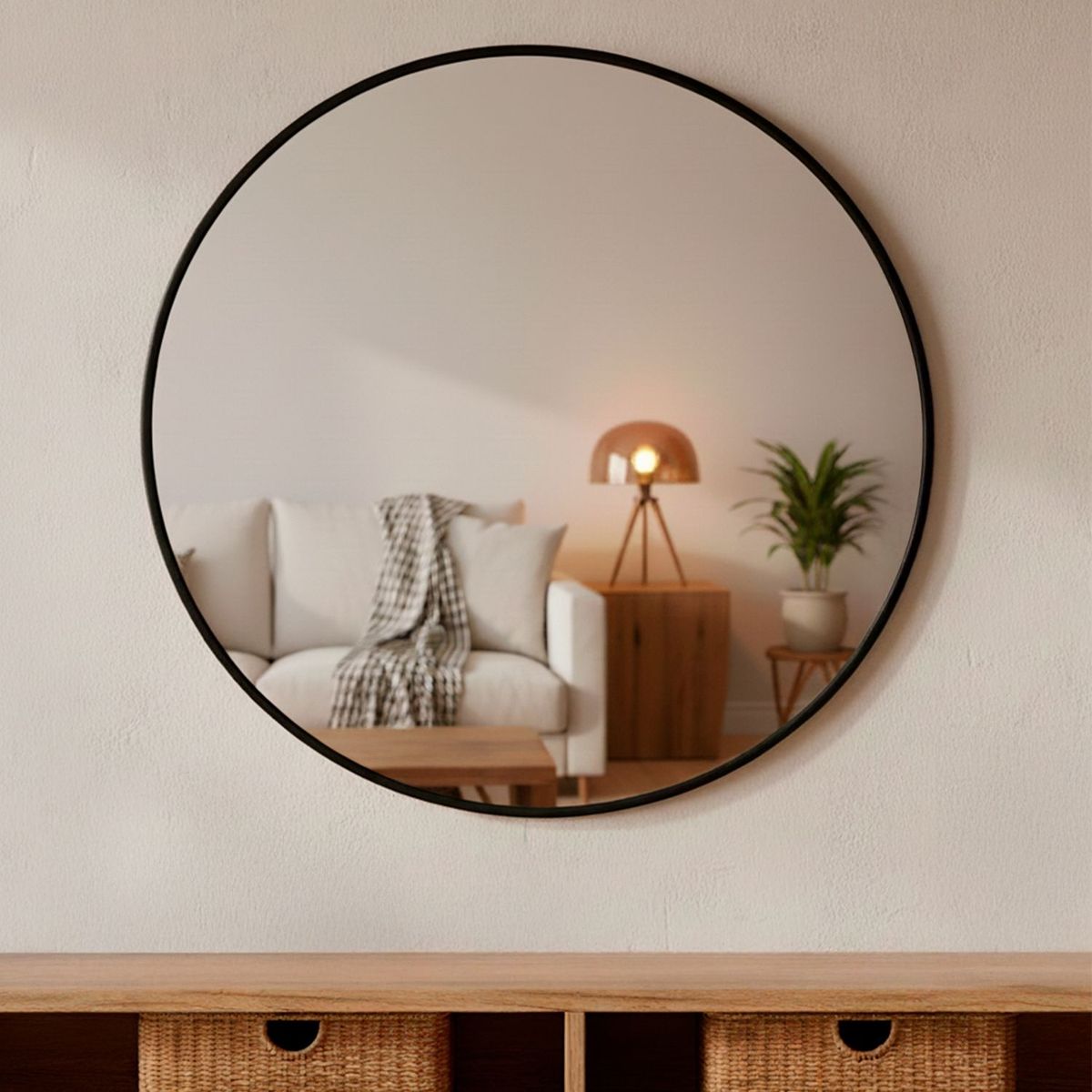 BASEMENT HOME - Espejo De Pared Redondo Decorativo Basement Home