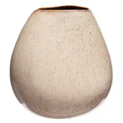 CASA CANTABRIA - Jarrón Decorativo Café 19.5Cm