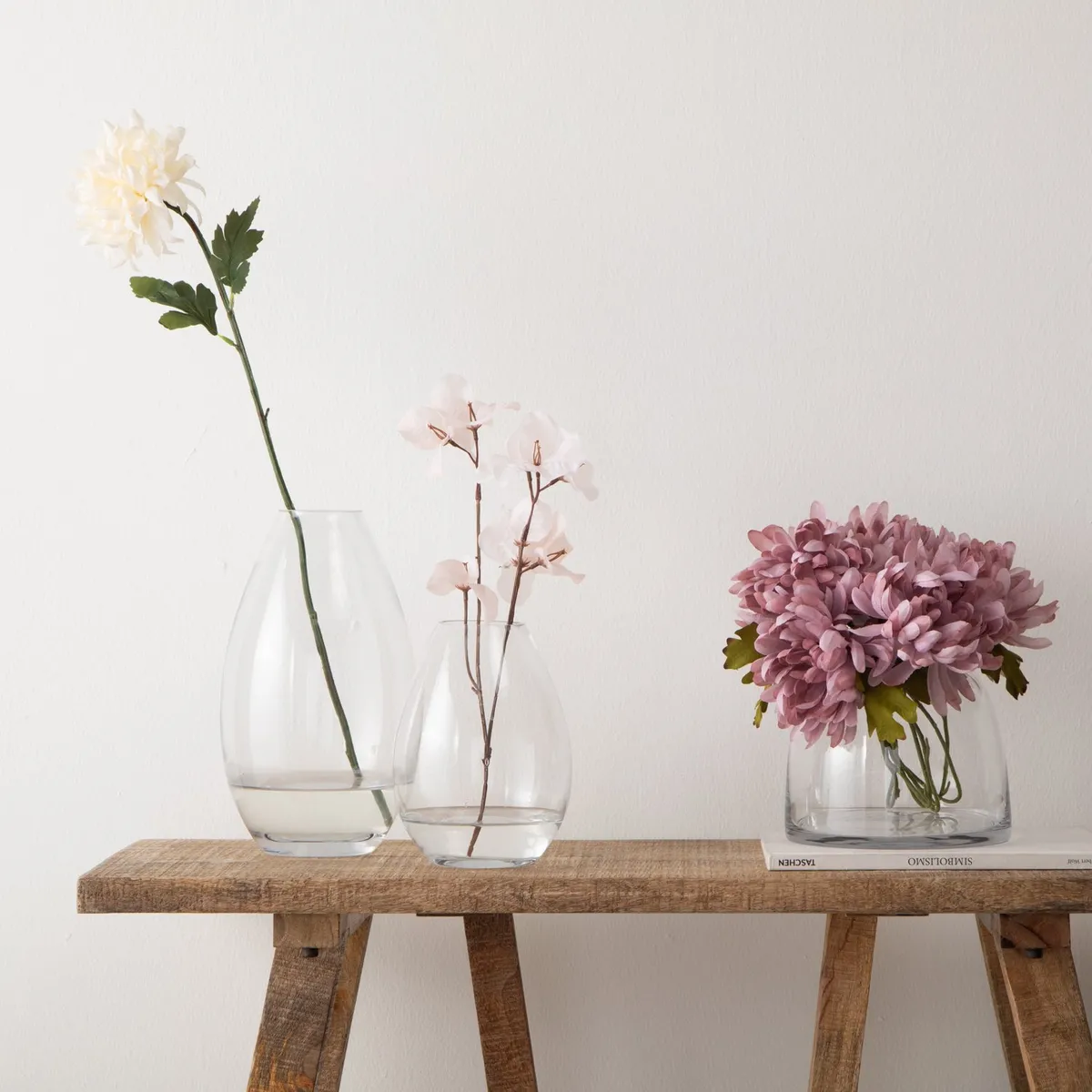 MICA - Flor Vidrio Oval 15X28Cm Mica