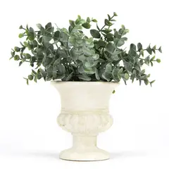 MICA - Planta Pot Mache Blanco 30Cm