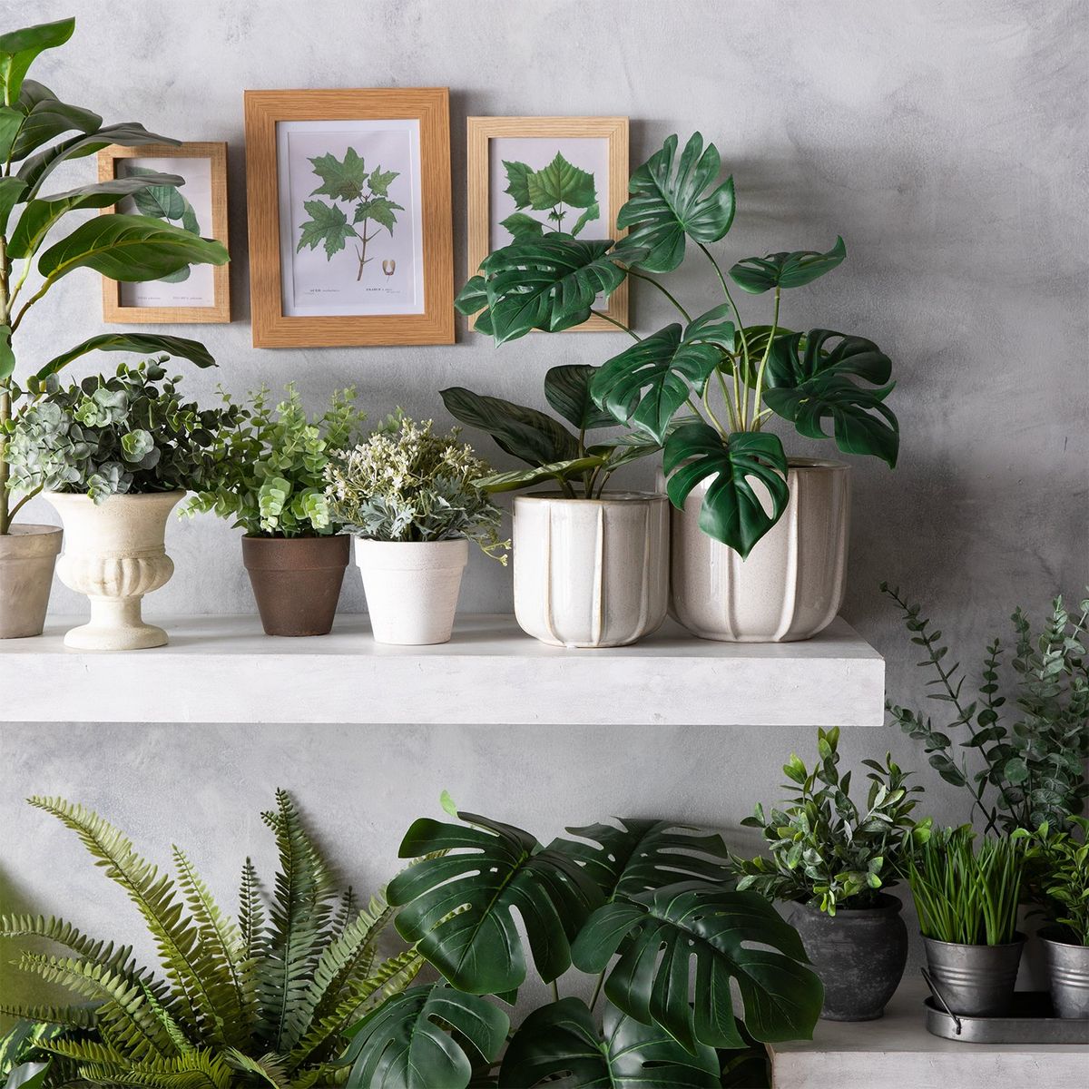 MICA - Planta Pot Mache Blanco 30Cm Mica