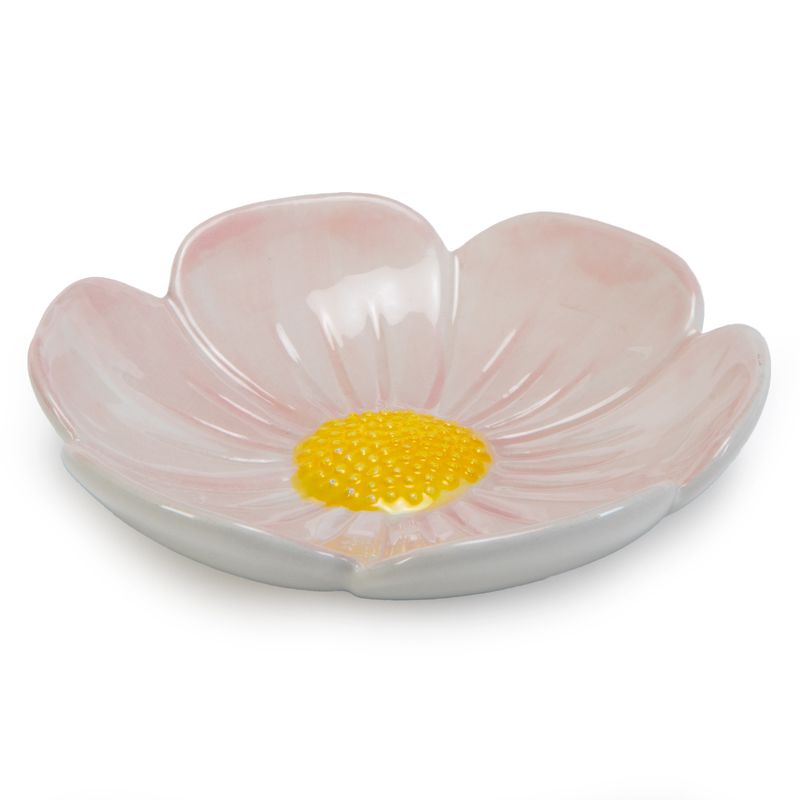 MICA - Plato Flor Blanco Mica
