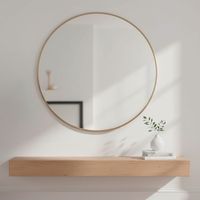 Espejo Redondo Marco Metálico