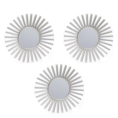 Imagen 2 del producto Set 3 Espejos Sol Plateado 25 Cm
