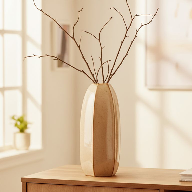 CASA CANTABRIA Jarrón 10x45 cm Adorno Decorativo