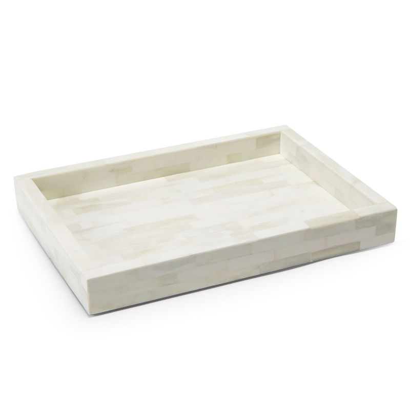 CASA CANTABRIA - Bandeja Deco Blanca 35X25 Cm Casa Cantabria