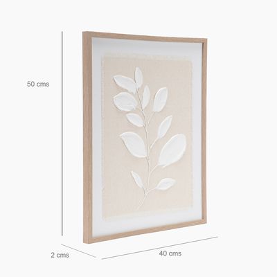 Imagen 2 del producto Cuadro Hoja Relieve Papel 50X40 Cm