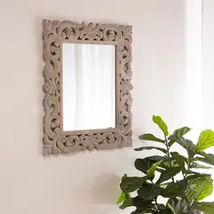 ROBERTA ALLEN - Espejo Rectangular India Beige 90Cm