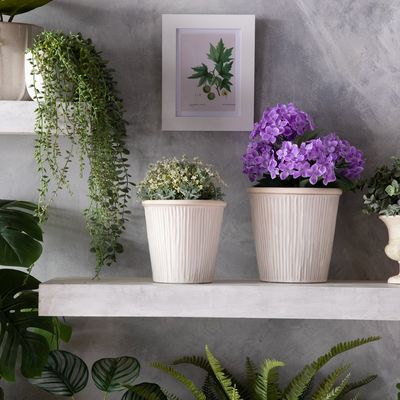 Imagen 2 del producto Planta Flor Artificial Hortensia 38 Cm Con Macetero