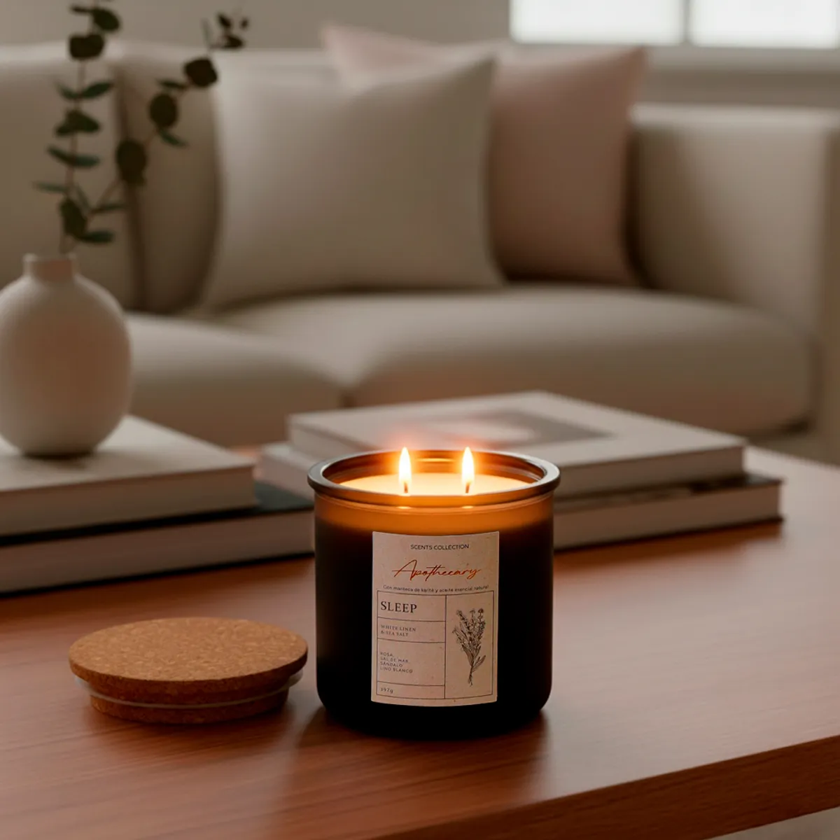 BASEMENT HOME - Vela White Linen & Sea Salt 397 Gramos Basement Home