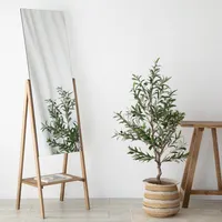 Espejo Pie Rectangular Madera 48X175 Cm