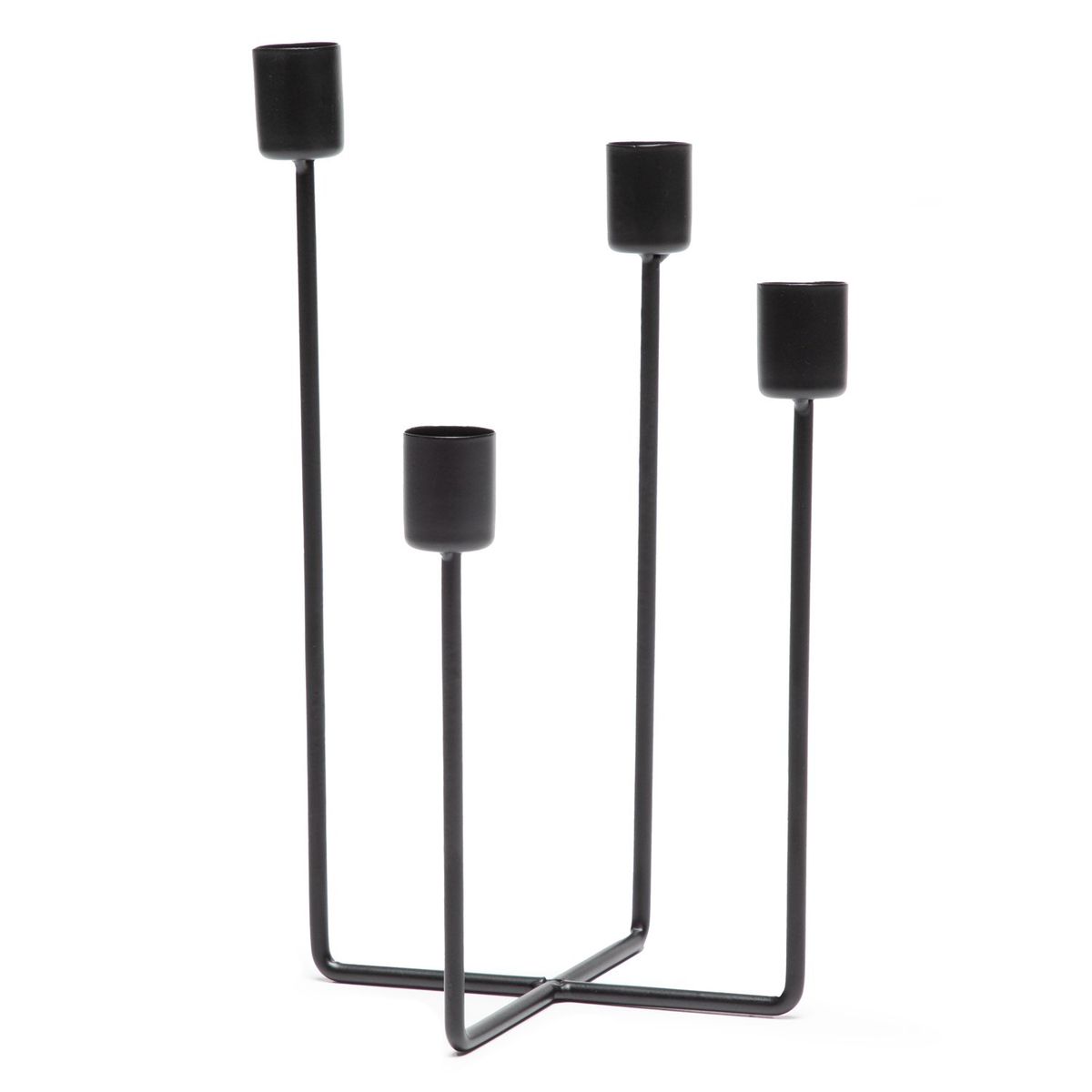 MICA - Candelabro 4 Velas 10X10X25Cm Adorno Decorativo Mica