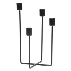 MICA - CANDELABRO MULTI 10X10X25CM NEG