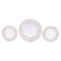 Set 3 Espejos Blanco Redondo