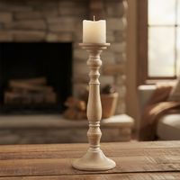 Candelabro Madera 50 Cm Adorno Decorativo