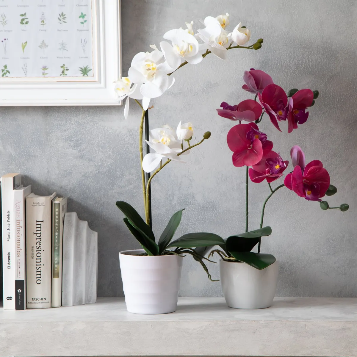 MICA - Planta Artificial Flor Orquídea 36 Cm Mica