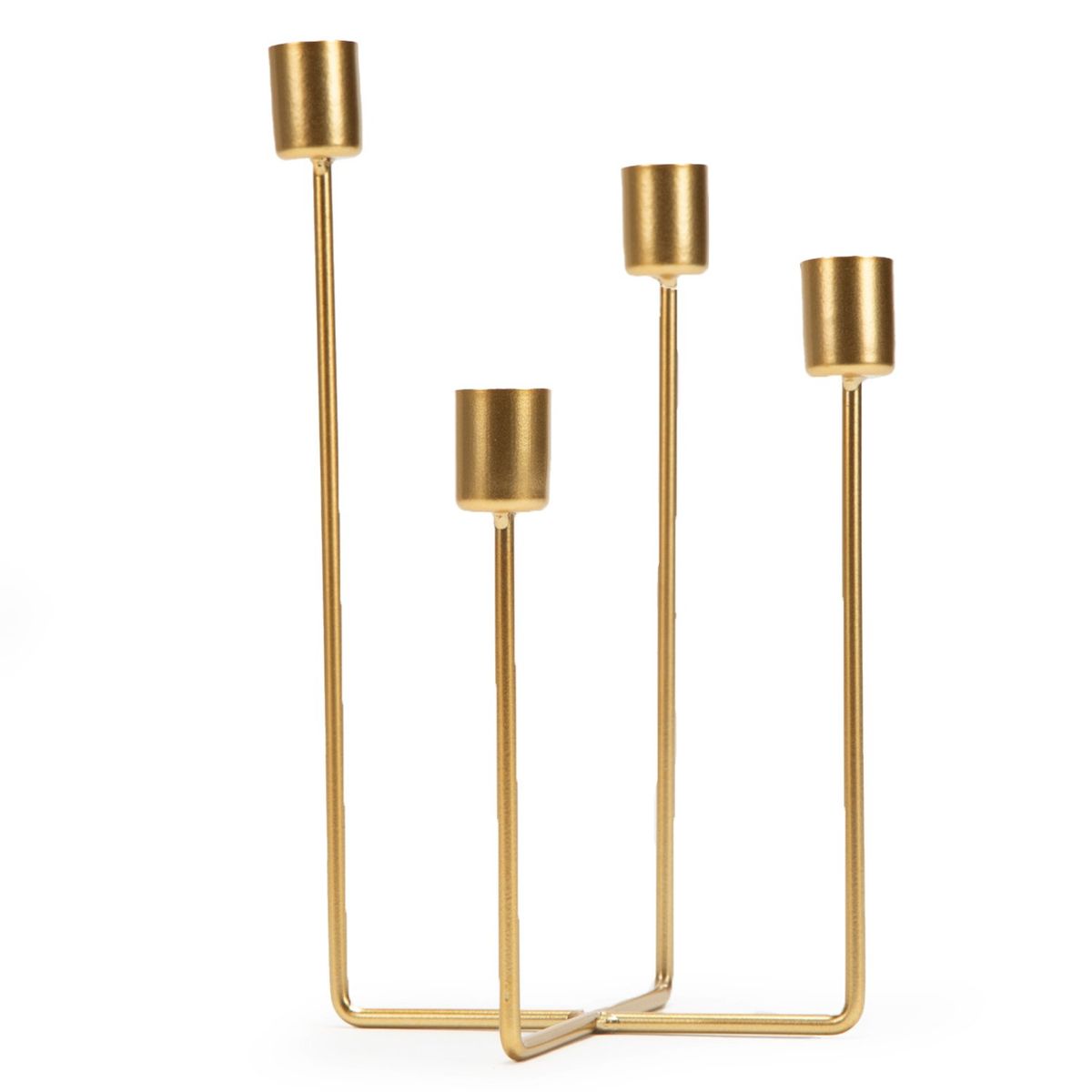 MICA - Candelabro 4 Velas 10X10X25Cm Adorno Decorativo Mica