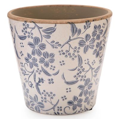 Imagen 2 del producto Macetero 17 Cm Flores Azul