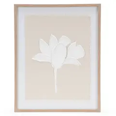 MICA - Cuadro Flor Relieve Papel 50X40Cm