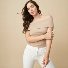 MOSSIMO - Polera Of Shoulder Sin Mangas Mujer