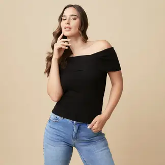 MOSSIMO - Polera Of Shoulder Sin Mangas Mujer