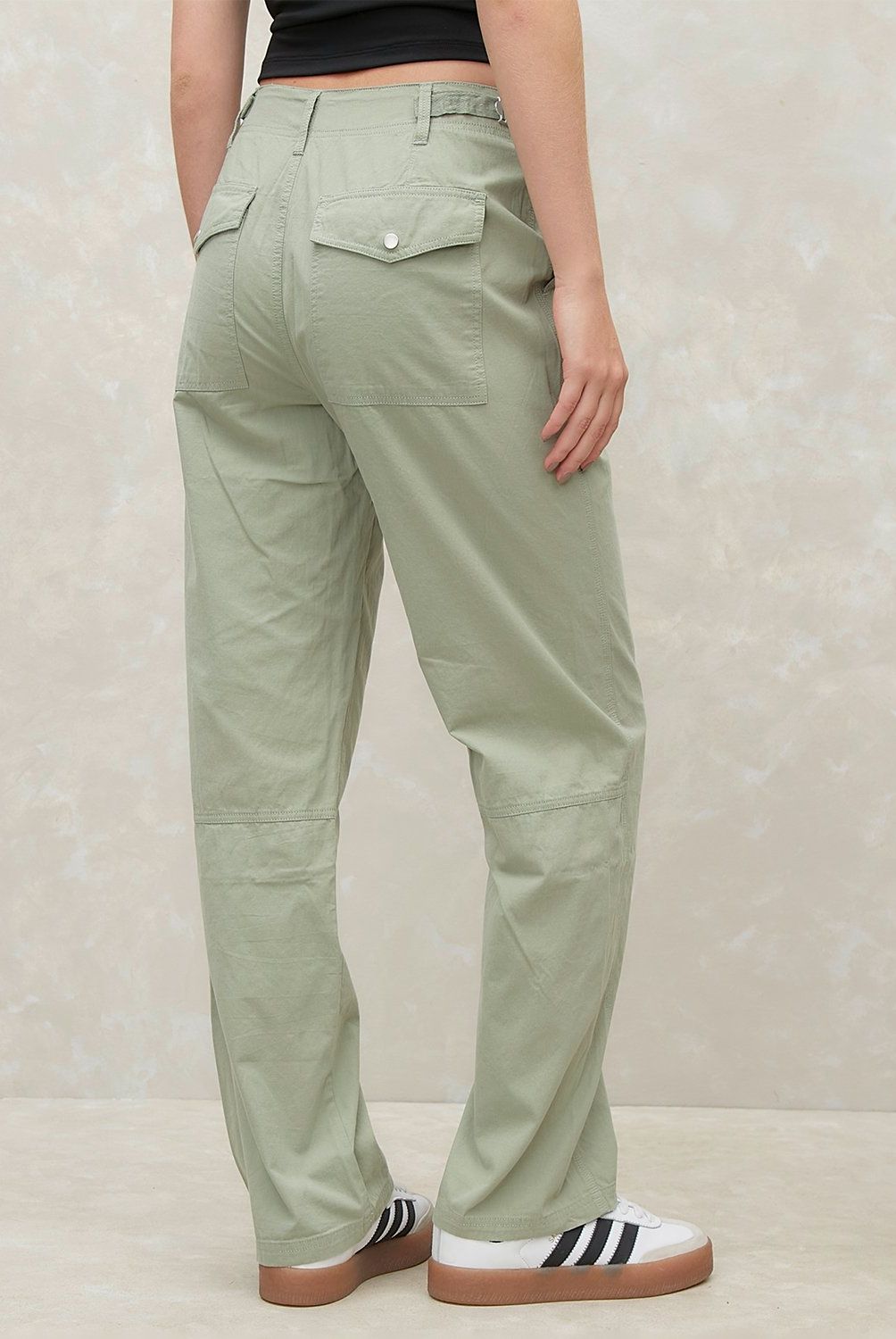 SYBILLA - Pantalón Cargo Tiro Medio Mujer Sybilla Algodón