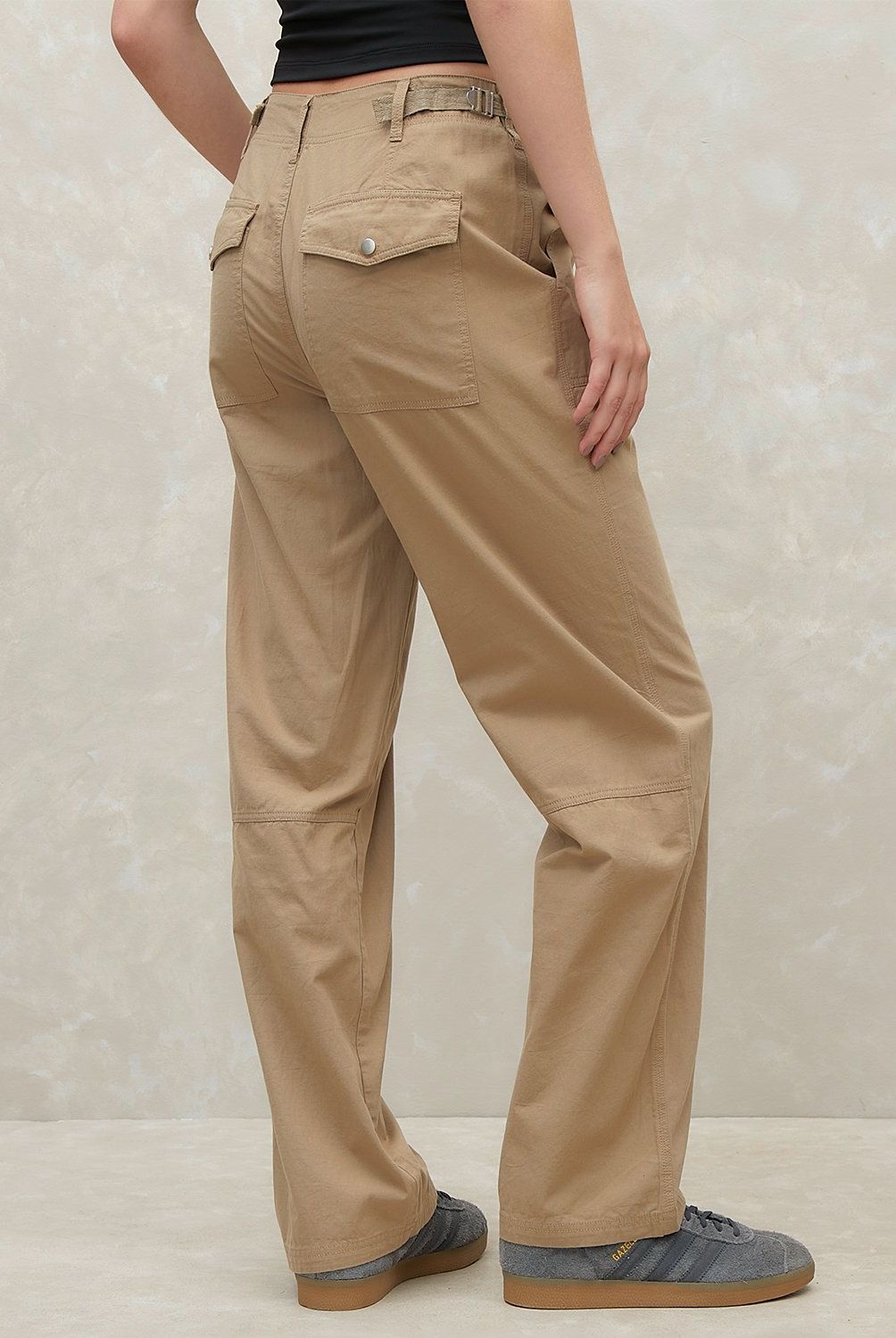 SYBILLA - Pantalón Cargo Tiro Medio Mujer Sybilla Algodón