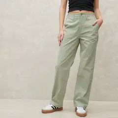 SYBILLA - Pantalón Wide Leg Tiro Alto Mujer