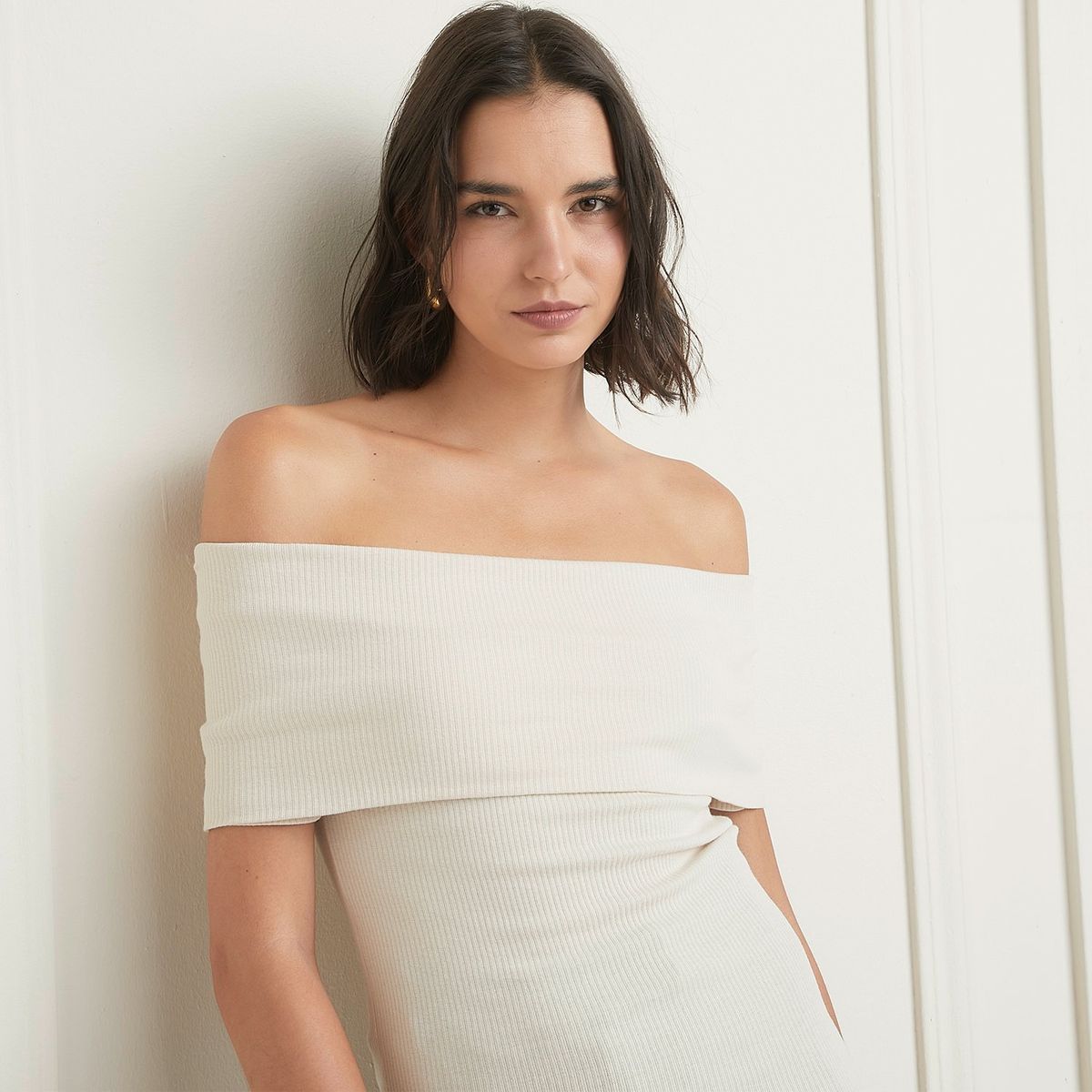 BASEMENT - Polera Basement Algodón Manga Corta Mujer