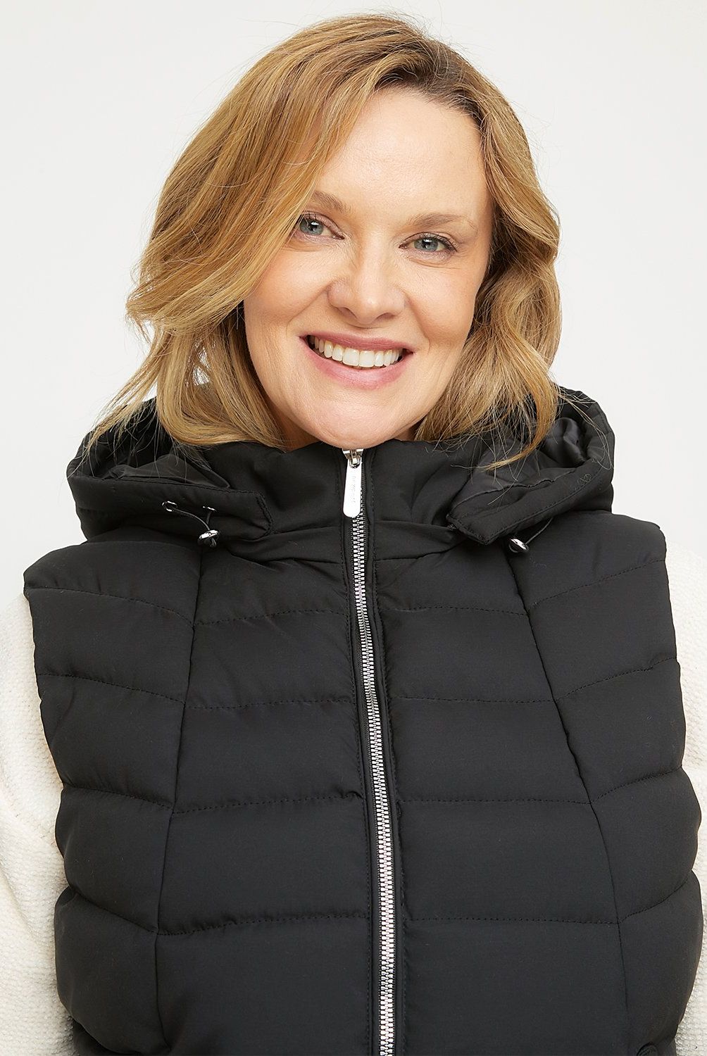 NEWPORT - Parka Newport Sin Mangas Con Cierre Metálico Mujer
