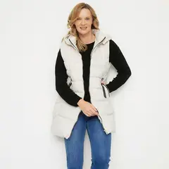 NEWPORT - Parka Sin Mangas Con Cierre Metálico Mujer