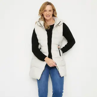 NEWPORT - Parka Sin Mangas Con Cierre Metálico Mujer