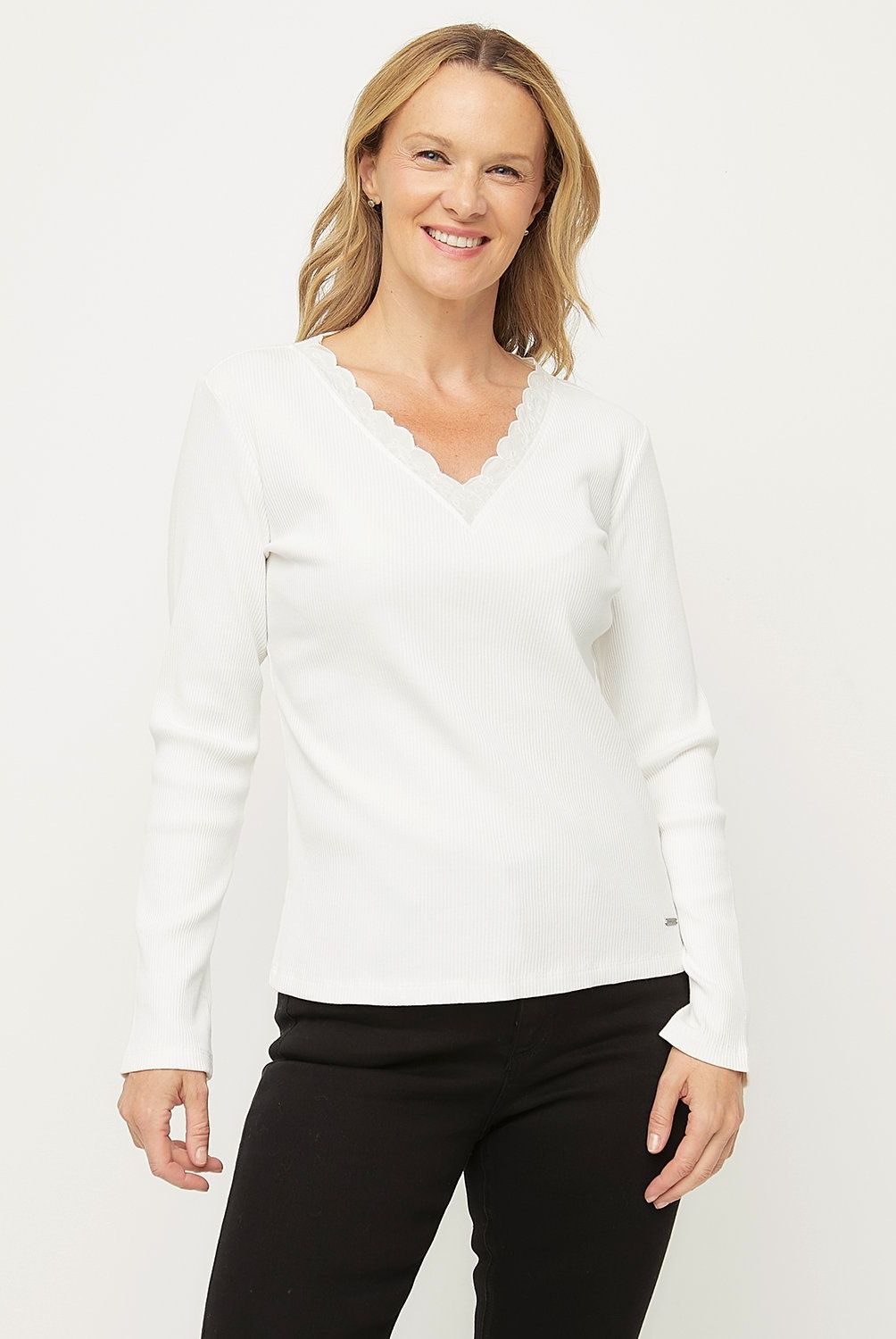 NEWPORT - Polera Manga Corta Algodón Mujer Newport