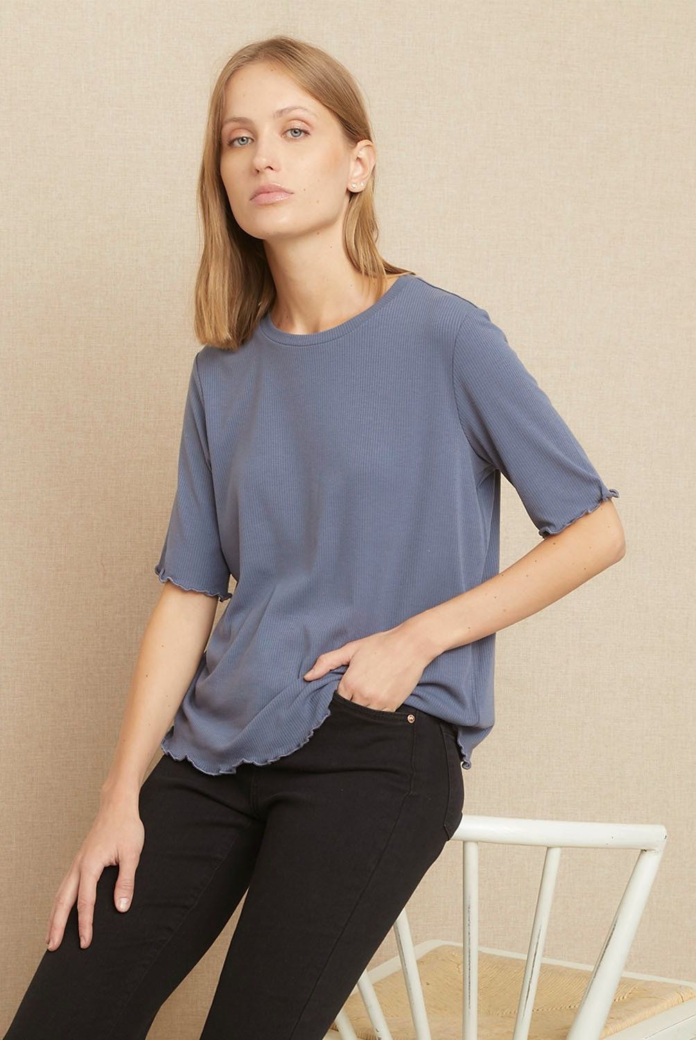 UNIVERSITY CLUB - Polera Manga Corta Mujer University Club