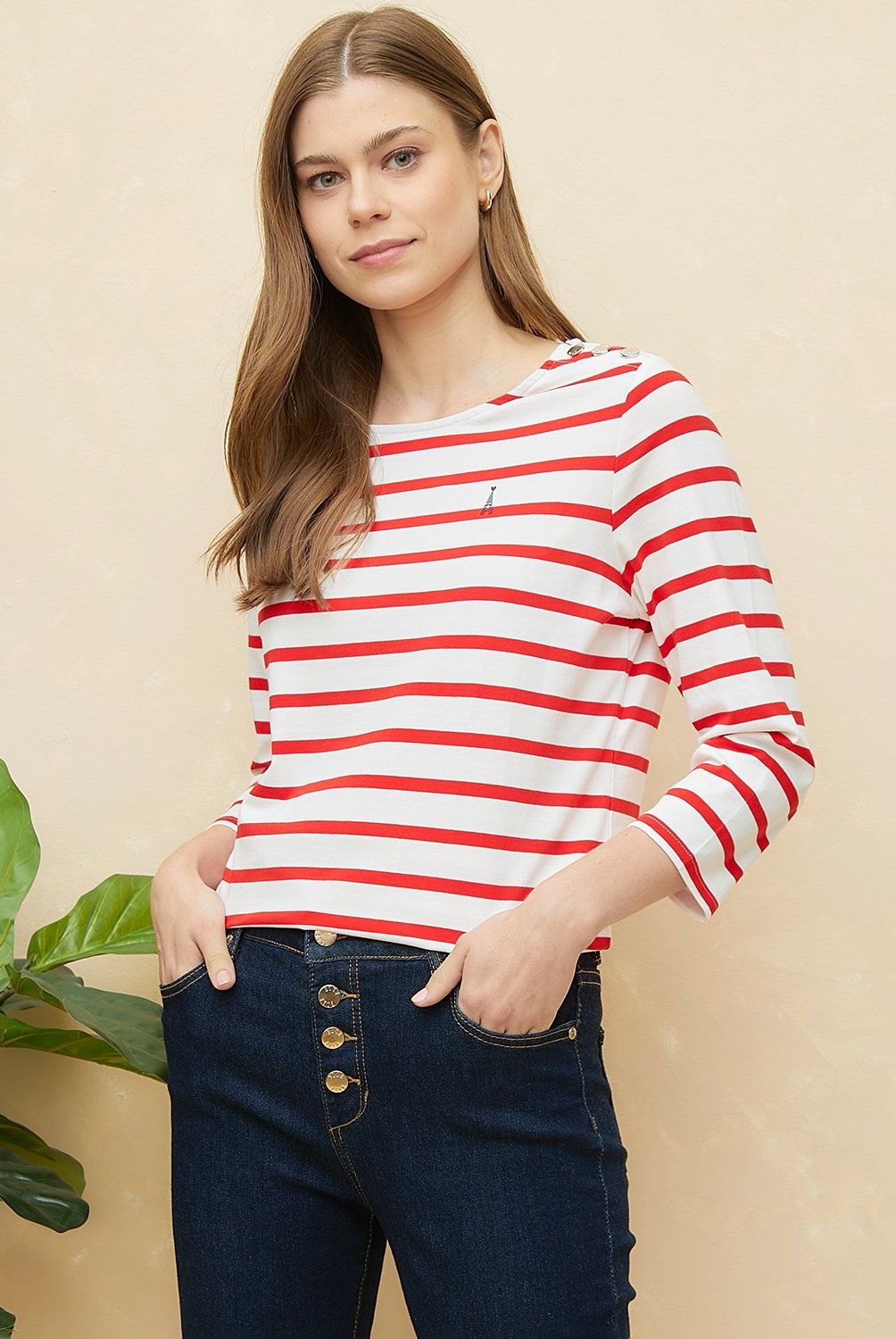 ELLE - Polera Algodón Mujer Elle