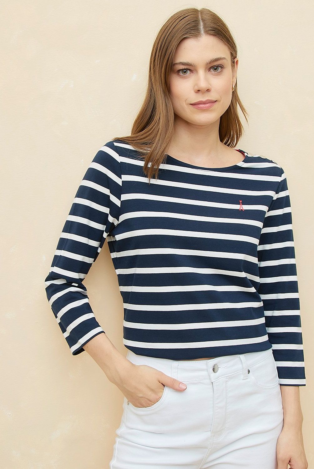 ELLE - Polera Algodón Mujer Elle