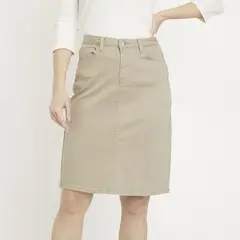 NEWPORT - Falda Corta Algodón Mujer Diseño Liso