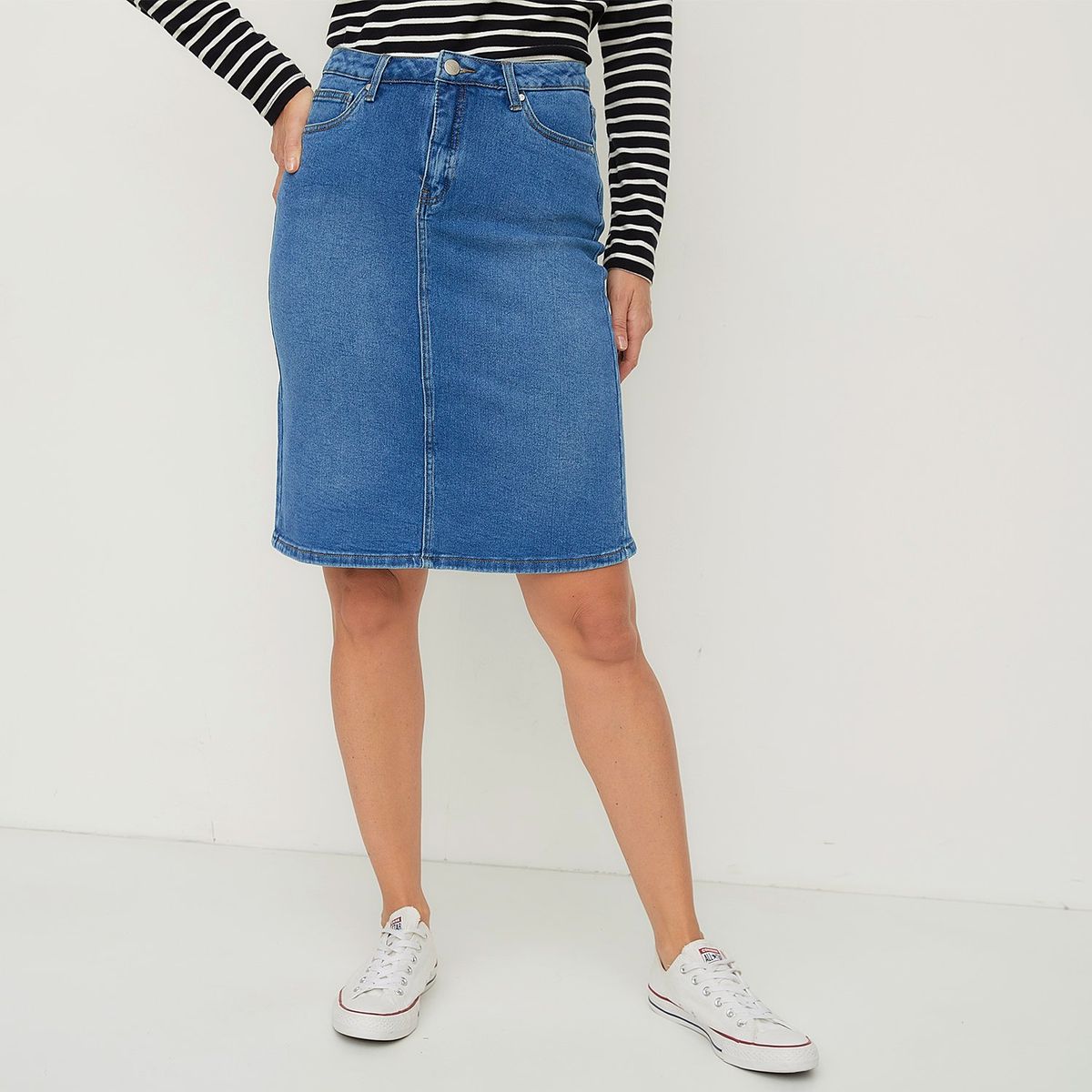 NEWPORT - Falda Corta Algodón Newport Mujer Diseño Liso