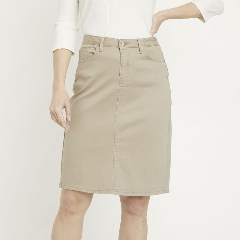 NEWPORT - Falda Corta Algodón Newport Mujer Diseño Liso