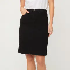 NEWPORT - Falda Corta Algodón Mujer Diseño Liso